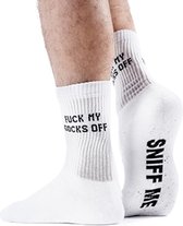 Sk8erboy SNIFF ME Socks - Men - Size: 43-46 / White
