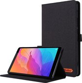 Tablet hoes geschikt voor Huawei MatePad T8 Book Case met Soft TPU houder - Zwart