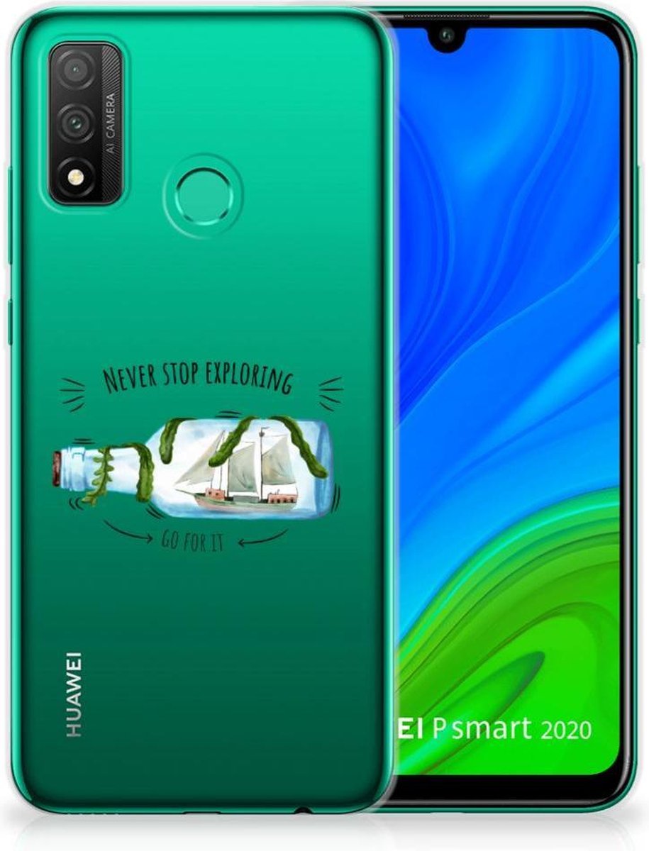 Huawei P Smart 2020 Telefoonhoesje met Naam Boho Bottle