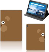Case Lenovo Tablet M10 Cover met Magneetsluiting Bear Brown