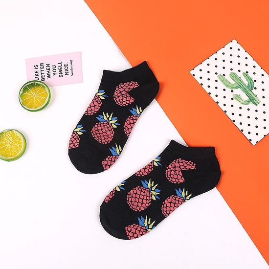 Chaussette Fun Ananas rose (31235)