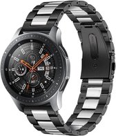 Smartwatch bandje - Geschikt voor Samsung Galaxy Watch 46mm, Samsung Galaxy Watch 3 45mm, Gear S3, Huawei Watch GT 2 46mm, Garmin Vivoactive 4, 22mm horlogebandje - RVS metaal - Fu