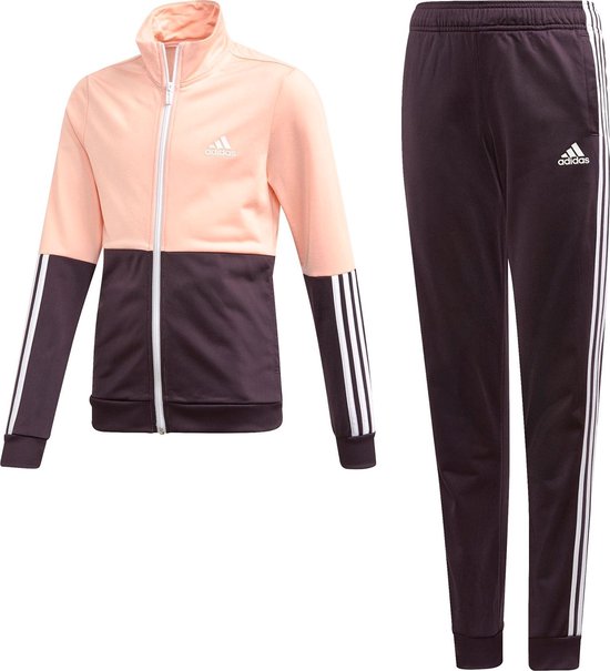 som Kreunt terug adidas Trainingspak - Maat 140 - Unisex - roze/paars/zwart/wit | bol.com