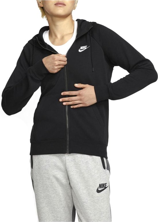 Nike Sportswear Essential Hoodie Full Zip Flock Vest Dames - Maat S - Nike