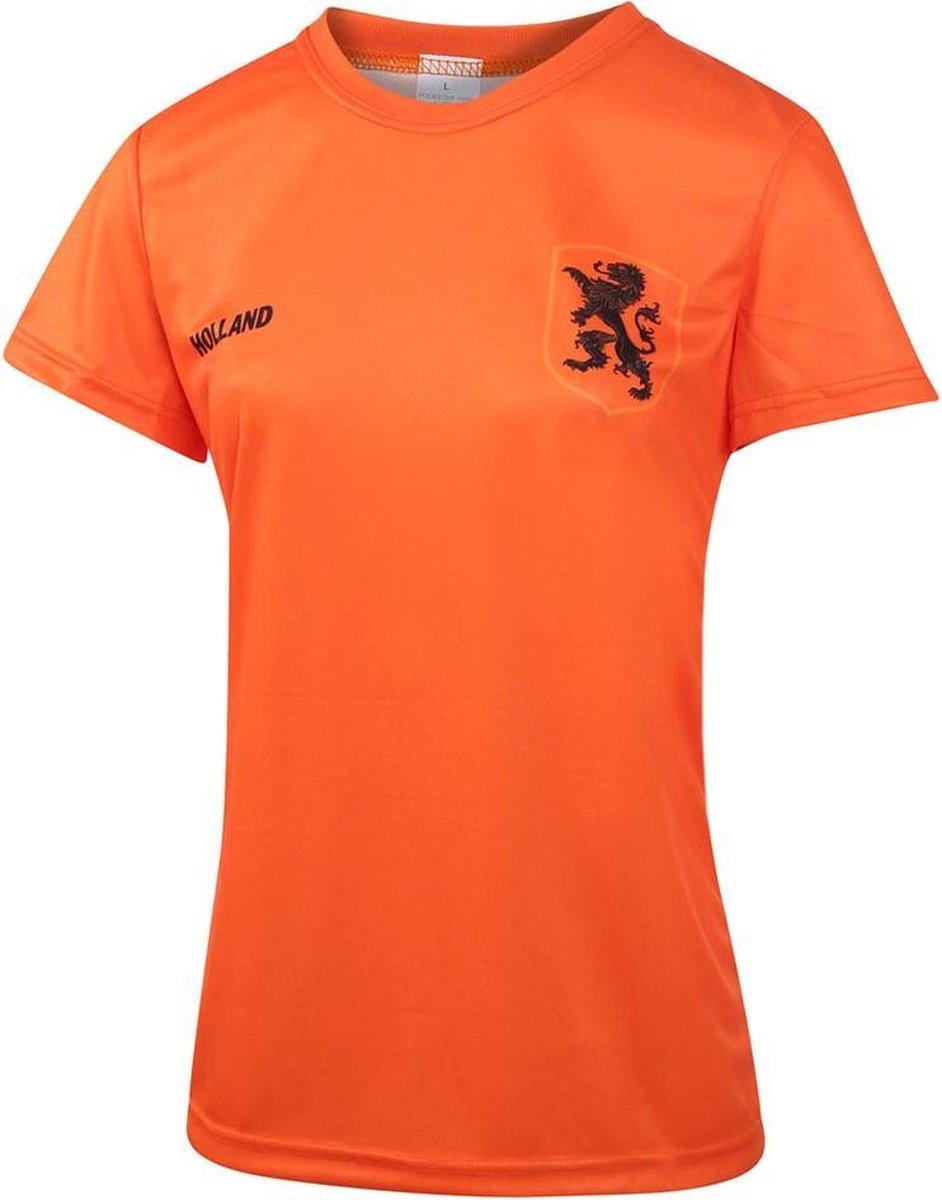 Nederlands Elftal Dames Voetbalshirt Thuis Blanco EK 2021 Meisjes-Vrouwen - Leeuwinnen-S
