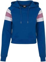 Urban Classics Hoodie/trui -S- Sleeve Stripe Blauw/Roze