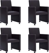 Eetkamerstoelen set 4 stuks  (Incl LW anti kras viltjes) - Eetkamer stoelen - Extra stoelen voor huiskamer - Dineerstoelen – Tafelstoelen