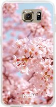 Samsung Galaxy S6 Hoesje Transparant TPU Case - Cherry Blossom #ffffff