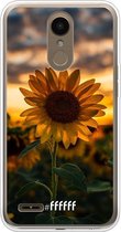 LG K10 (2018) Hoesje Transparant TPU Case - Sunset Sunflower #ffffff