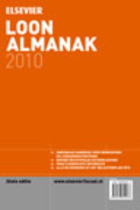 Cover van het boek 'Elsevier Loon Almanak / 2010 / druk 1'