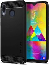 Hoesje Samsung Galaxy M20 - Spigen Rugged Armor Case  - Zwart