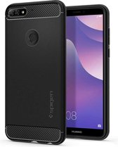 Hoesje Huawei Y7 (2018) - Spigen Rugged Armor Case - Zwart
