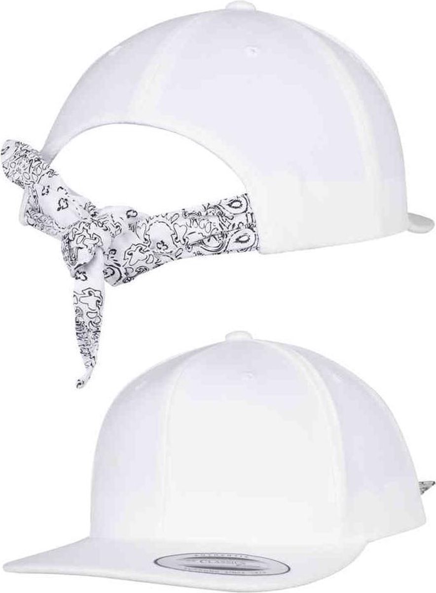 Urban Classics Snapback Pet Bandana Tie Mondkapje Wit