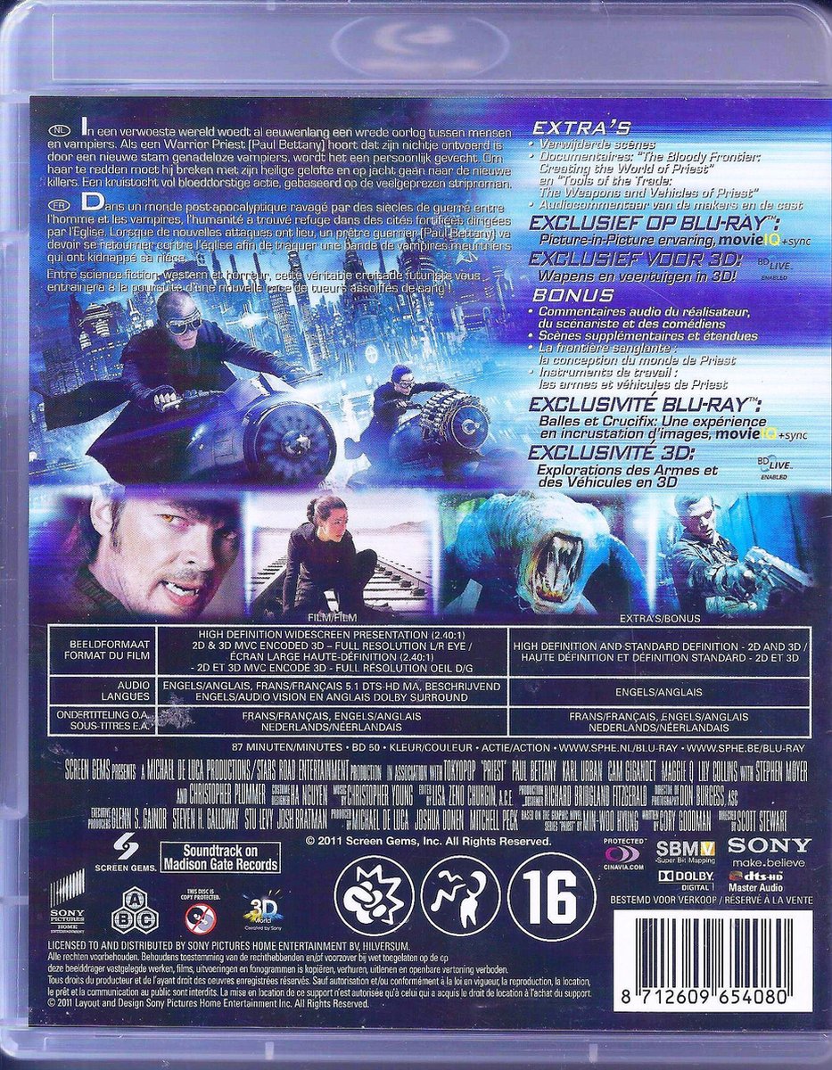 Sony Pictures Priest ( ) (3D Blu-ray) thumbnail 2