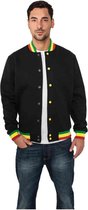 Urban Classics College jacket -S- Contrast Sweat Zwart