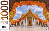 Puzzel - 1000 stukjes - Marble Temple/Thailand - Hinkler