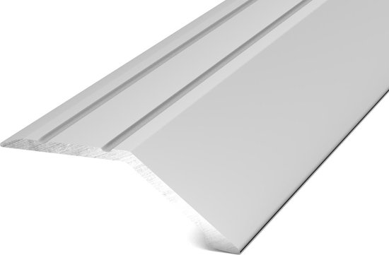 Aluminium afsluitprofiel zelfklevend - aflopend - 16mm x 2,70m  (Zilver/Grijs) | bol.com