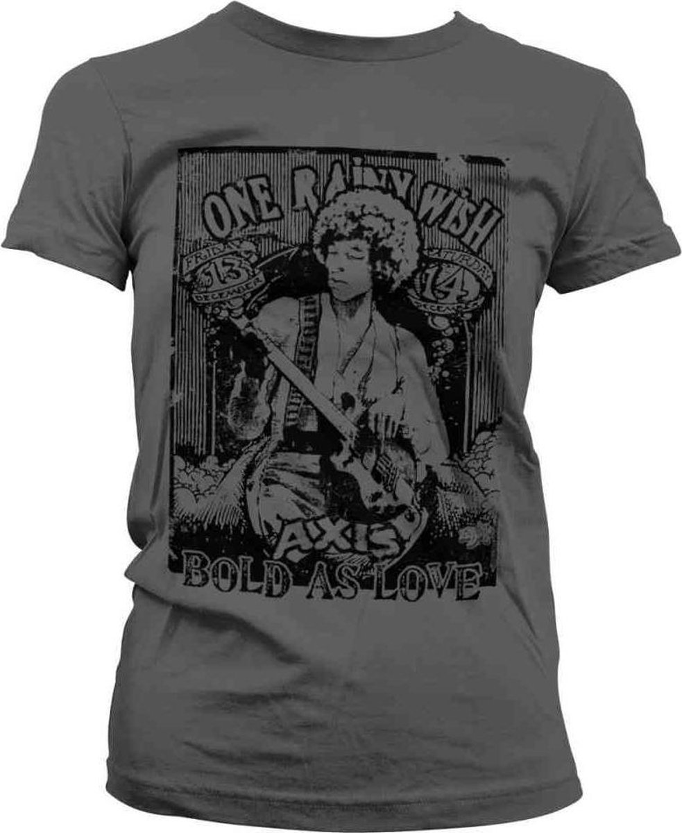Jimi Hendrix Dames Tshirt -S- Bold As Love Grijs