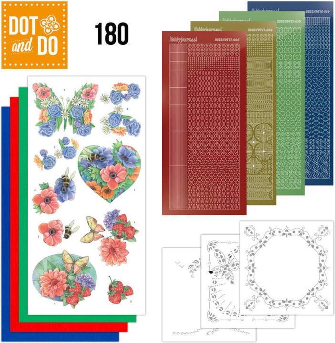 Nr. 180 Dot and Do Summer Flowers by Jeanine's Art