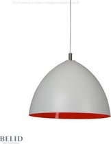Lizzie Hanglamp Mat Wit - Rood