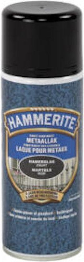 Hammerite Metaallak - Spray - Hamerslag - Zwart - 0.4L