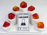 Gemini Translucent Red-Yellow w/gold polydice set