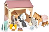 Huisdierenset Stal Met 2 Pony's | Tender Leaf Toys