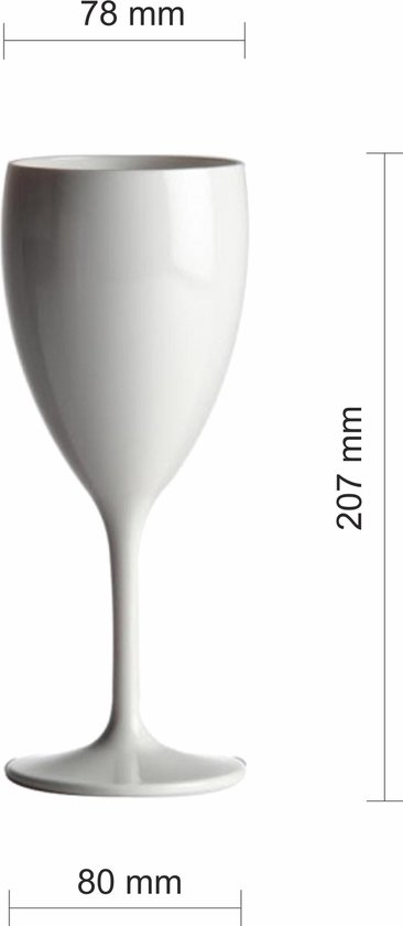 sans BPA ni EA Ensemble de 2 MICHLEY 260ml Verres à Vin Incassable Tritan-Plastique Buvant Gobelets Lavable au Lave-Vaisselle
