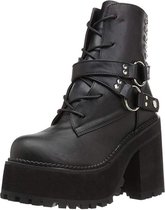 Demonia Plateau Laarzen -39 Shoes- ASSAULT-101 US 9 Zwart