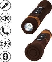 FONSAFE® 5in1 Multi Powerbank voor Fiets met Bluetooth Speaker en LED Lamp - Universeel Fiets Accessoires - Multifunctioneel - Draagbaar - FM-Radio en MP3 - Handsfree Bellen - Zakl
