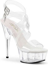 Pleaser Plateau hakken -37 Shoes- DELIGHT-635 US 7 Transparant