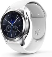 Siliconen Smartwatch bandje - Geschikt voor  Samsung Gear S3 sport band - wit - Horlogeband / Polsband / Armband