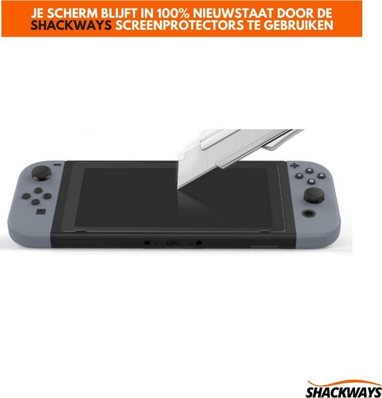 Screen Protector Tempered Glass (9H Gehard Glas) - Nintendo Switch - 2 stuks - Shackways