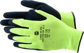 Reca Handschoen Hi-Viz Latex - geel/zwart - maat 10 (12 paar)