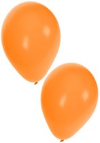 Oranje ballonnen 100 stuks | Ballonnen oranje voor lucht en helium