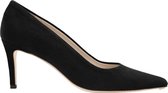 FERAGGIO Dames Zwart Suede Pump - Dames Hakken Schoenen - Comfortabele Hakken Memory Foam - Deep Black - 7.5 cm hak - maat 38.5