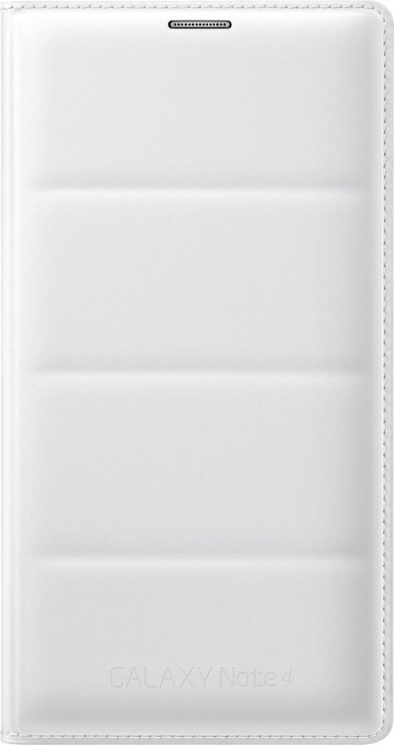 Samsung flip wallet pattern - wit - voor Samsung Galaxy Note 4