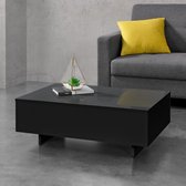 Table basse Braunschweig 85x55x31 cm noir