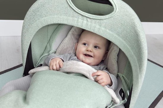 Baby's Only Voetenzak autostoel 0+ Sparkle - Zilver-Roze Mêlee - Met subtiel glittertje - Geschikt voor drie- en vijfpuntsgordel van Merkloos — afbeelding 4