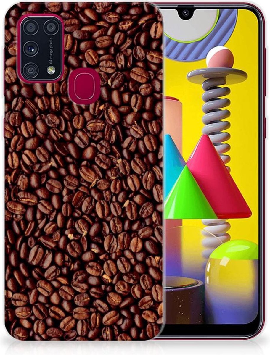Samsung Galaxy M31 Siliconen Case Koffiebonen