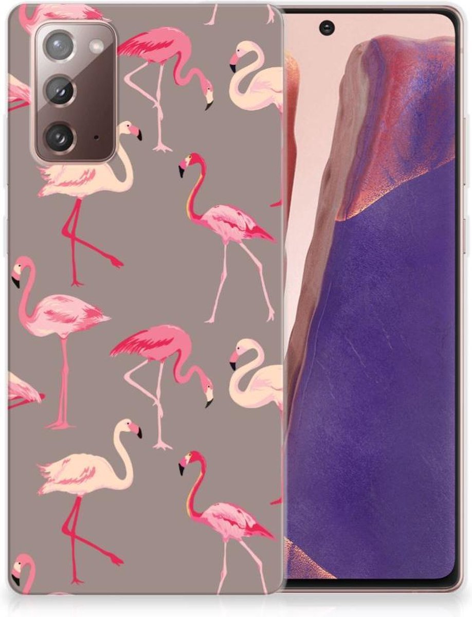 Samsung Note 20 TPU Hoesje Flamingo