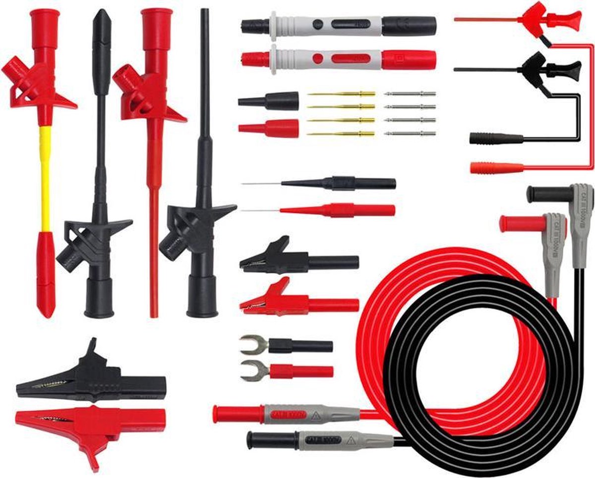 Multimeter meetsnoeren set universeel Veiligheidsmeetsnoerenset 9
