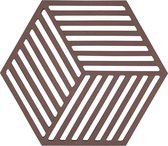 Zone Denmark Hexagon - Silicone potonderzetter - Chocolate