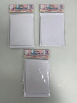 Knutselpakket: patchwork met diverse stofjes - set van 3 verpakkingen (divers)
