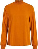 Vila Blouse Vidania Smock L/s Top/su - Noos 14056537 Pumpkin Spice Dames Maat - W36