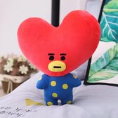 Kpop BTS BT21 Army Merchandise | TATA V Hartje | Pluche Speelgoed | Mooie Kwaliteit | Pop Doll Knuffel | Korea | Hond Konijn Koala Paard Schaap | Gift voor Mezelf