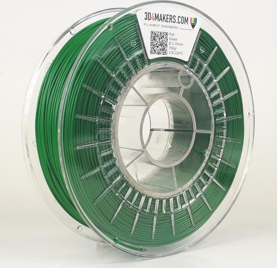 3D4Makers - PLA Filament - Green (RAL 6029) - 1.75mm - 750 gram