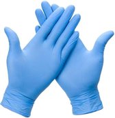 Wegwerp Handschoen Nitril Latexvrij Large 100 Stuks/Doos Blauw - Maat L – Wegwerphandschoenen - Poedervrij - Latex free