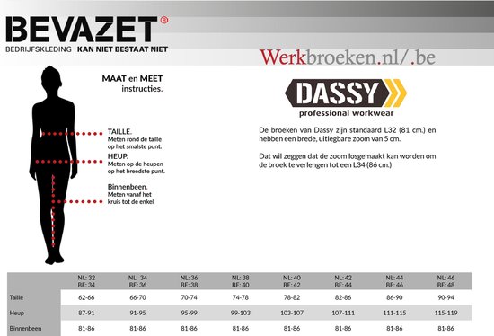 Pantalon de travail pour femmes