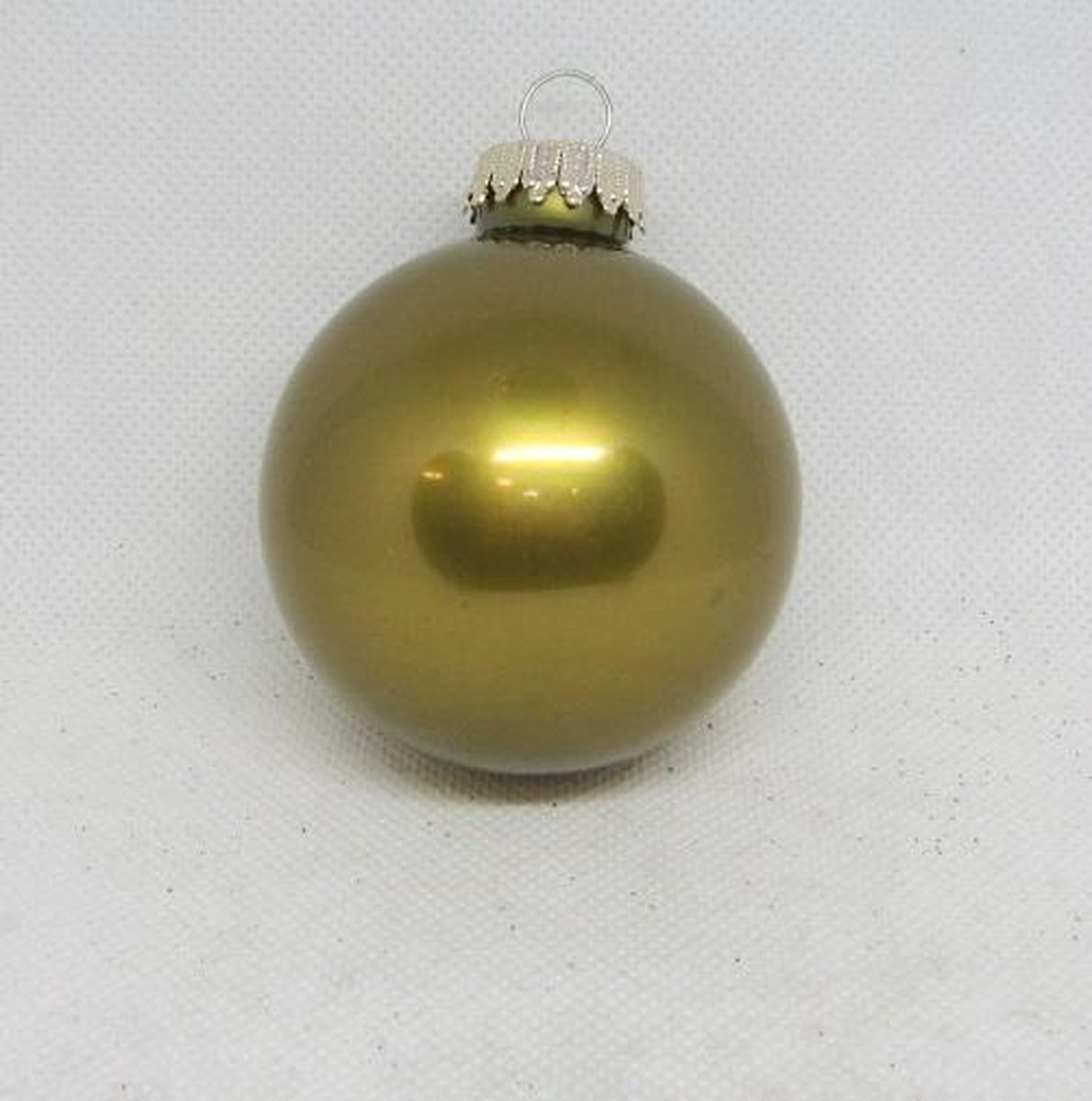 Kerstbal, goud, glans, 6 stuks Ø 5 cm: Glas